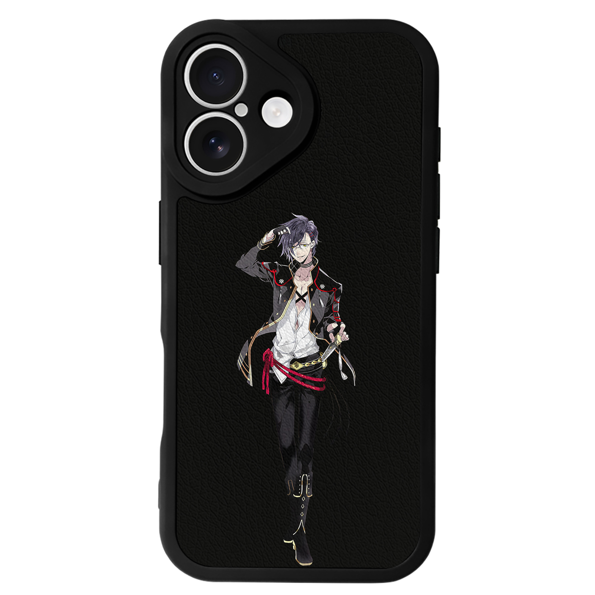 （画像用） 刀剣乱舞 Touken Ranbu 【iPhone 16シリーズ対応】シリコンスマホケース（レザー調） 材質：シリコン